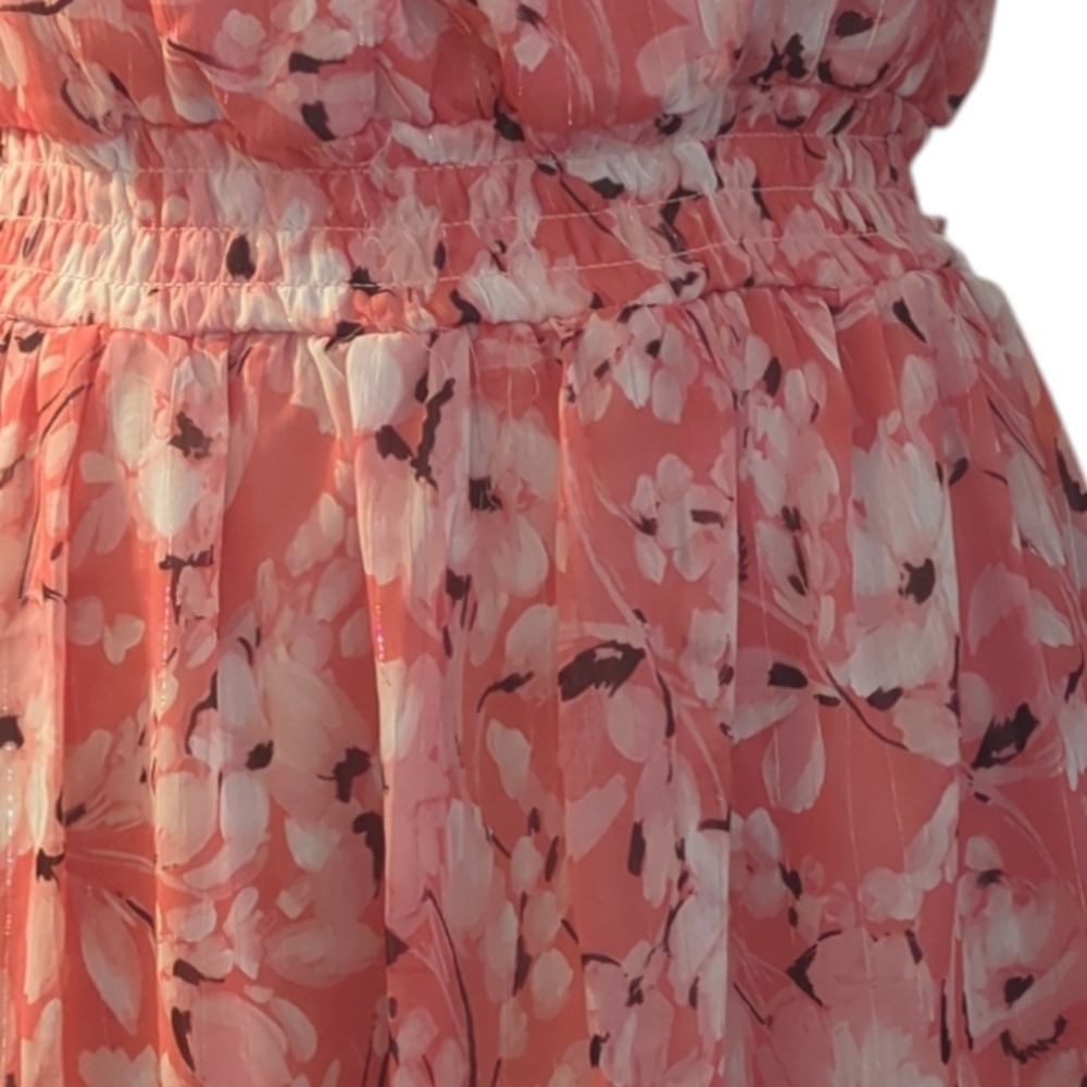 Adrienne Vittadini Pink Floral Dress Size M - Picture 4 of 4